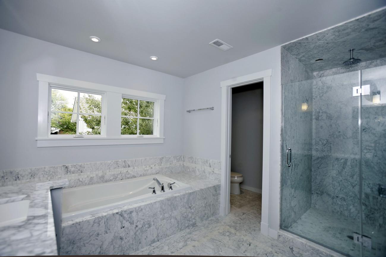 master bathroom and shower detail - Clarendon bungalow - Cima project