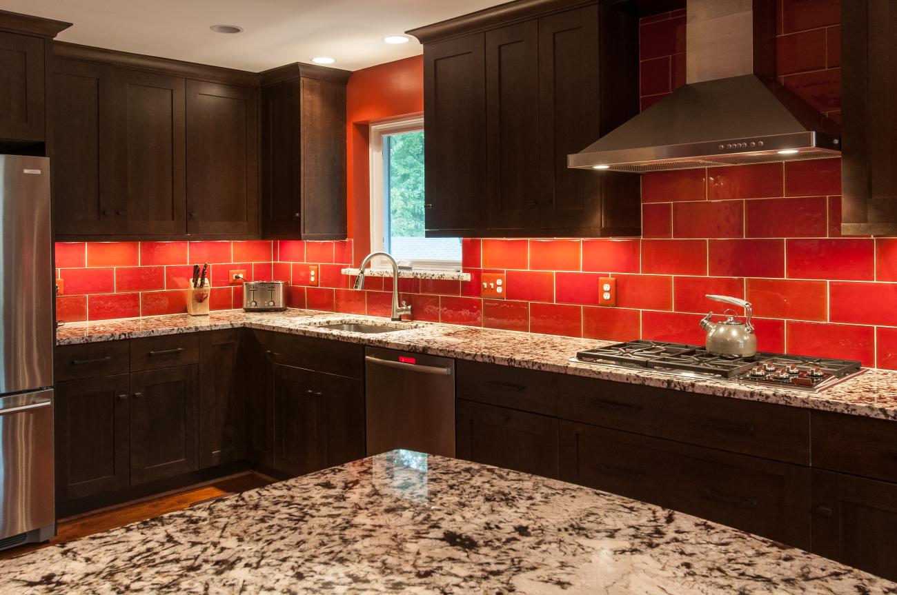 Cole project - craft style mid-century split level - kitchen island