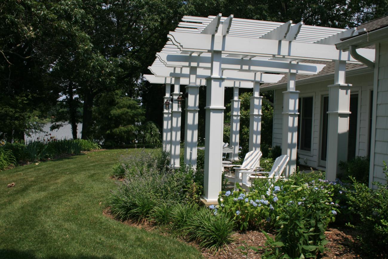 Enrico-Easton - waterfront cottage renovation - exterior portico