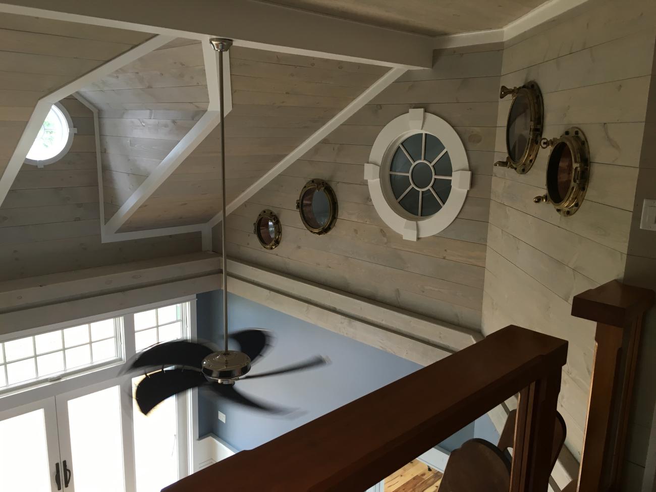  second floor living room shore view - shore house - karminski project